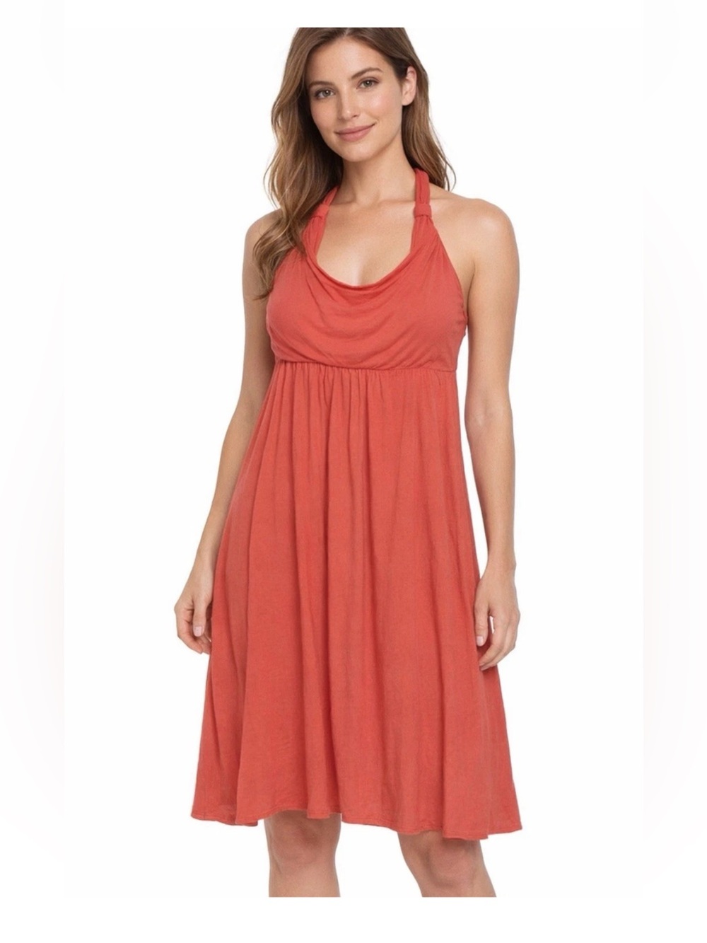 Boston Proper Coral Halter Top